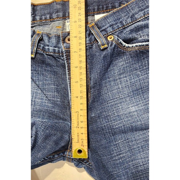 Vintage Lucky Brand Dungaree Bootcut Jeans Hem Split Cotton Women's Size 12/31 - Picture 13 of 13